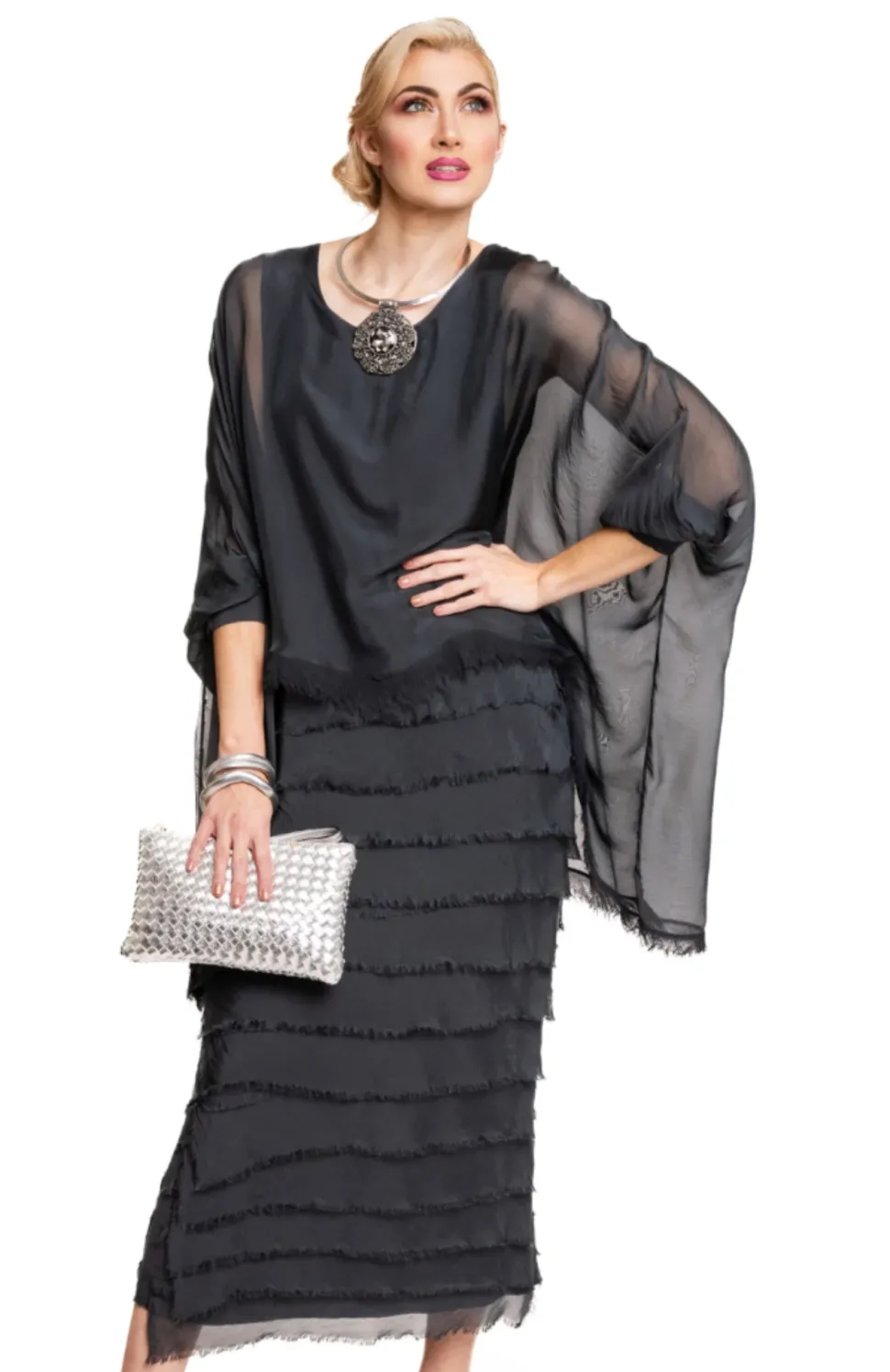 imagine__granite_candie_d_0.webp Imagine - Granite Candie Dress Silk Ruffle Layers 10IM3862
