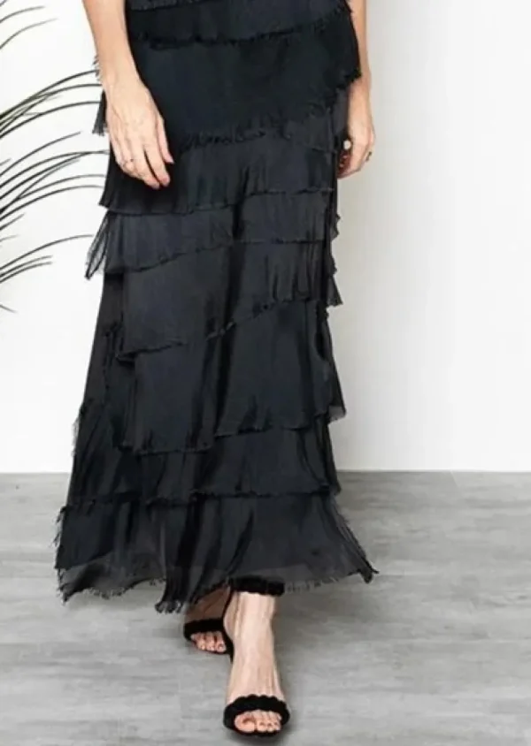 Imagine - Granite Flapper Fifi Silk Skirt 10IM2272G