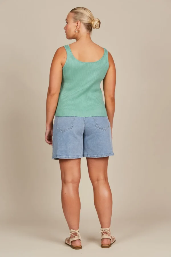 Isle of Mine - Adele Tank Top - Seafoam