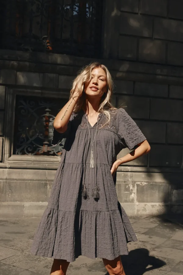 Isle of Mine - Fleur Dress - Graphite
