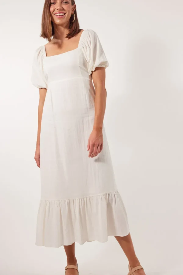 Isle of Mine - Flora Tie Dress - Lotus FINAL SALE