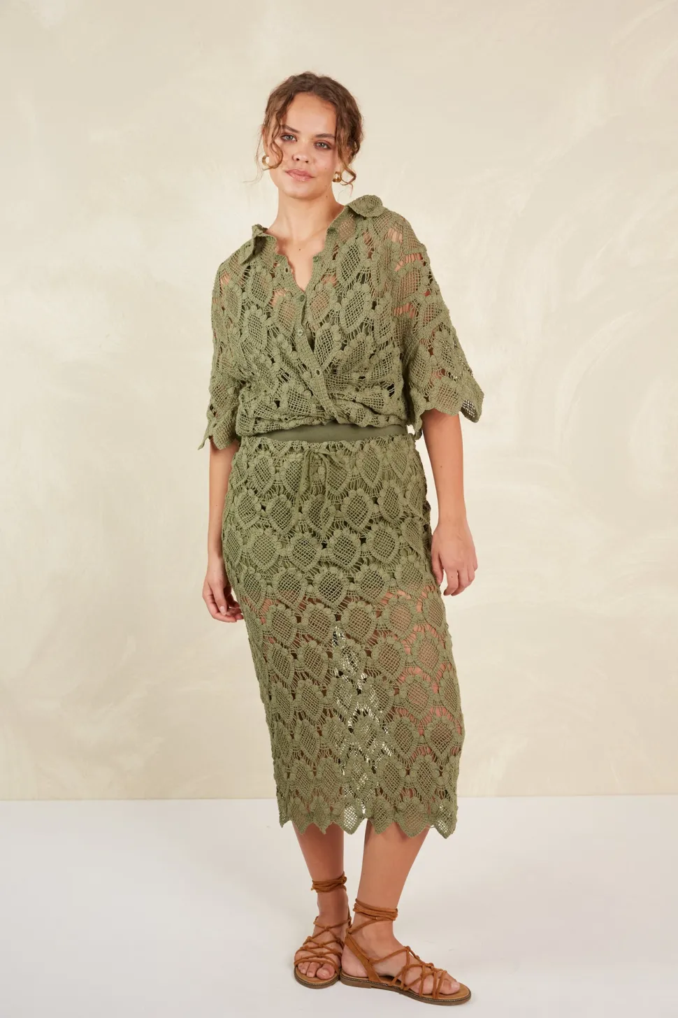 isle_of_mine__giselle_ski_0.webp Isle of Mine - Giselle Skirt - Olive FINAL SALE