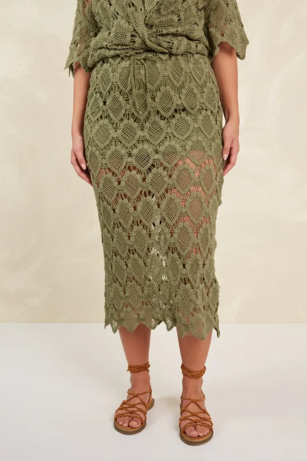 Isle of Mine - Giselle Skirt - Olive FINAL SALE
