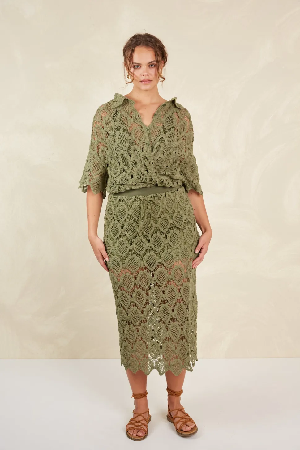 isle_of_mine__giselle_ski_4.webp Isle of Mine - Giselle Skirt - Olive FINAL SALE