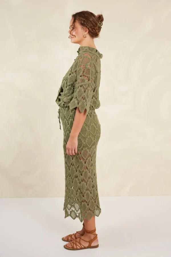 Isle of Mine - Giselle Skirt - Olive FINAL SALE