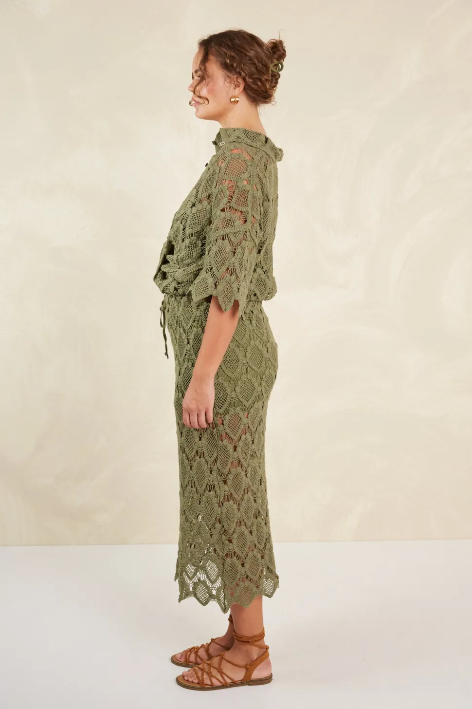 isle_of_mine__giselle_ski_6.webp Isle of Mine - Giselle Skirt - Olive FINAL SALE