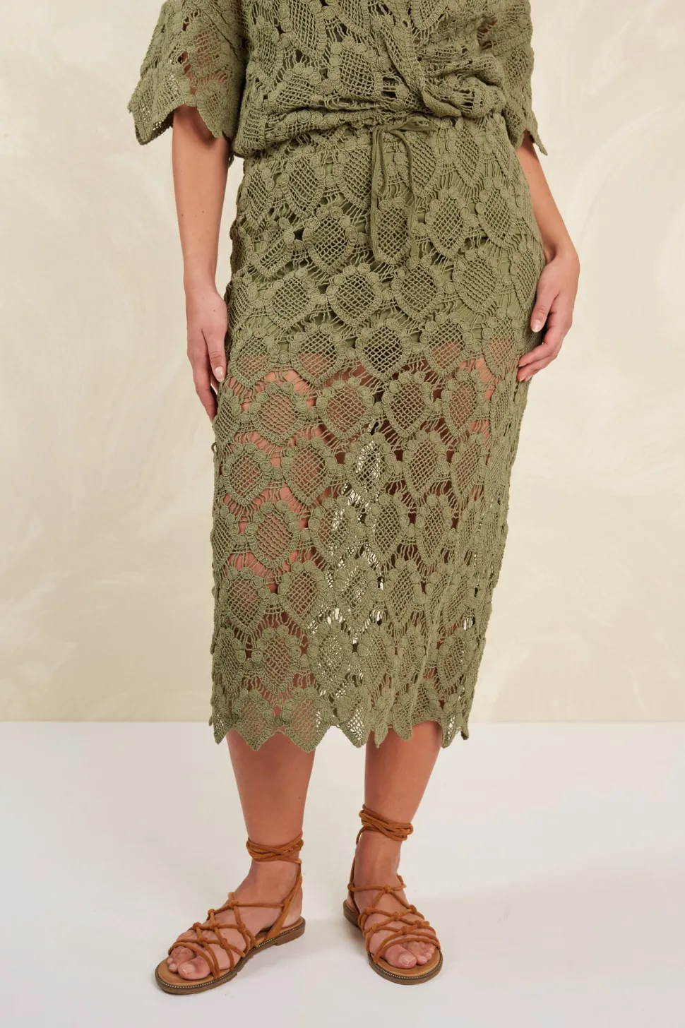 isle_of_mine__giselle_ski_8.webp Isle of Mine - Giselle Skirt - Olive FINAL SALE