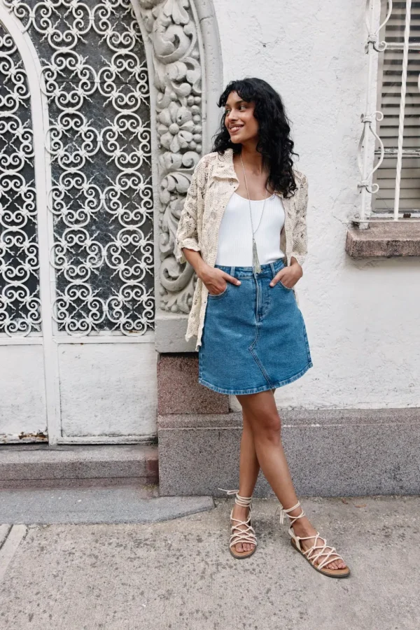 Isle of Mine - Margot Denim Skirt - Denim