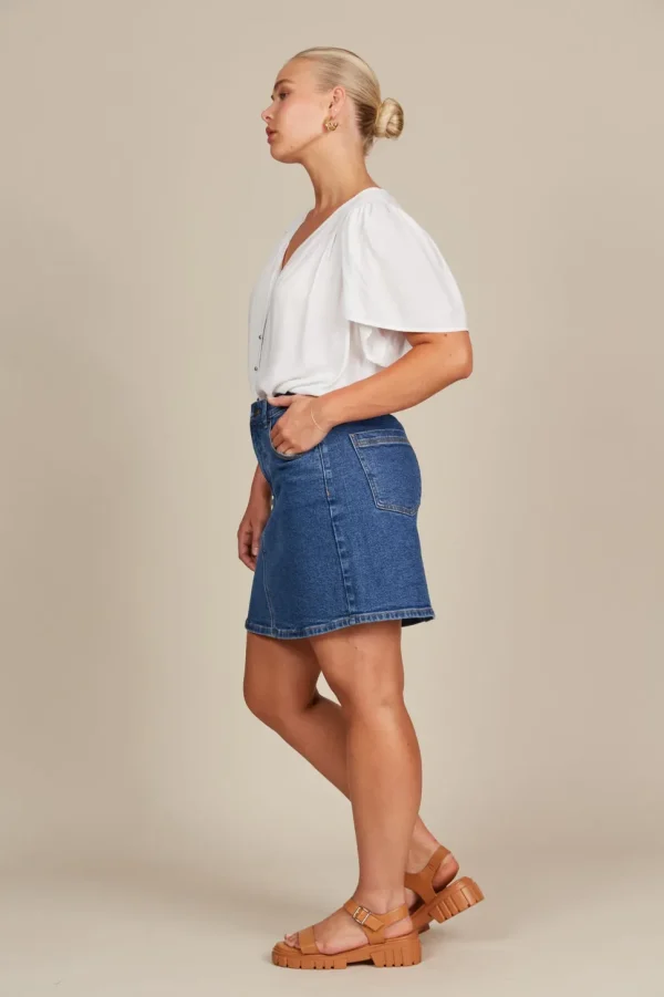 Isle of Mine - Margot Denim Skirt - Denim