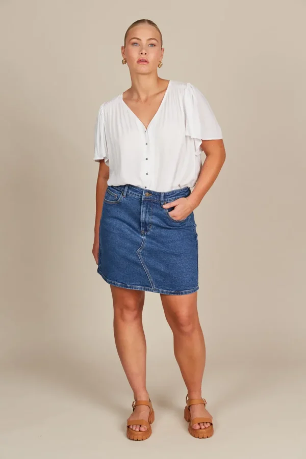 Isle of Mine - Margot Denim Skirt - Denim
