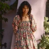 Isle of Mine - Remi Mini Dress - Olive Fleuron