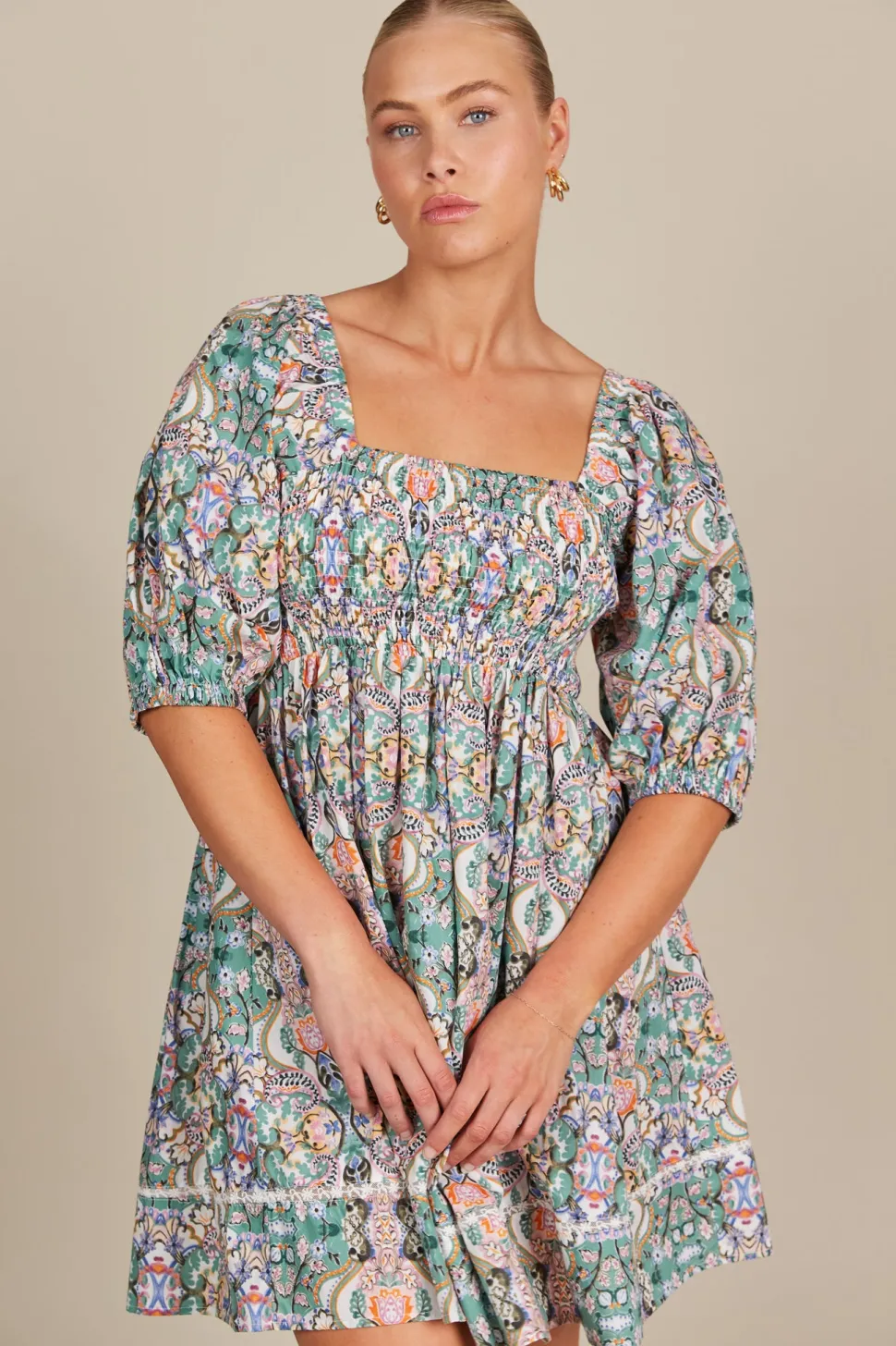 isle_of_mine__remi_mini_d_1-2.webp Isle of Mine - Remi Mini Dress - Lotus Fleuron