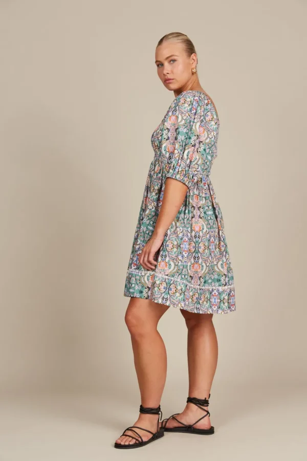 Isle of Mine - Remi Mini Dress - Lotus Fleuron