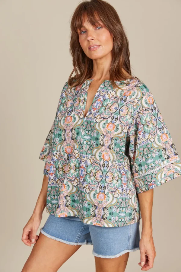 Isle of Mine - Remi Top - Lotus Fleuron FINAL SALE