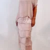 La Strada - Pink Silk Multi Layer Dress LSD21-703