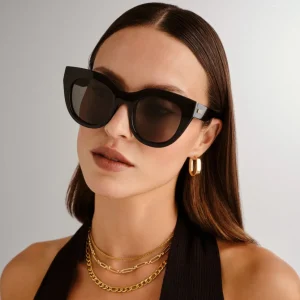 Le Specs Sunglasses - Air Heart - Black/Gold 1602175
