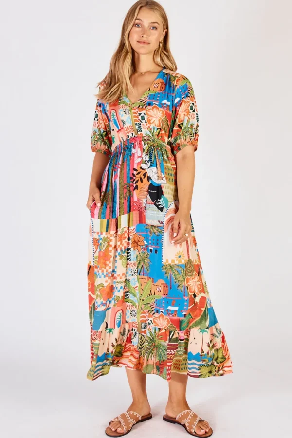 Lula Life - Jedda Midi Dress - Spice