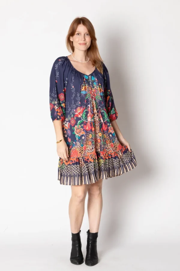 Lula Life - Ximena Shirred Dress - Print