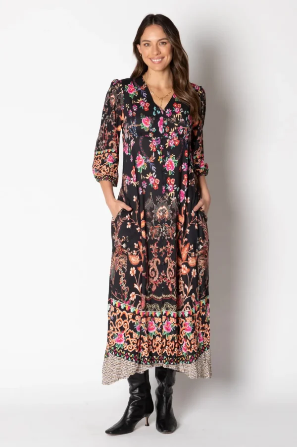 Lula Soul - Cordoba Midi Dress - Black