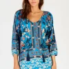 Lula Soul - Palermo Top - Steel Blue FINAL SALE