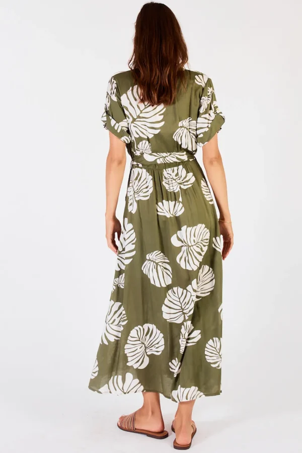 Lula Soul - Positano Midi Dress - Olive