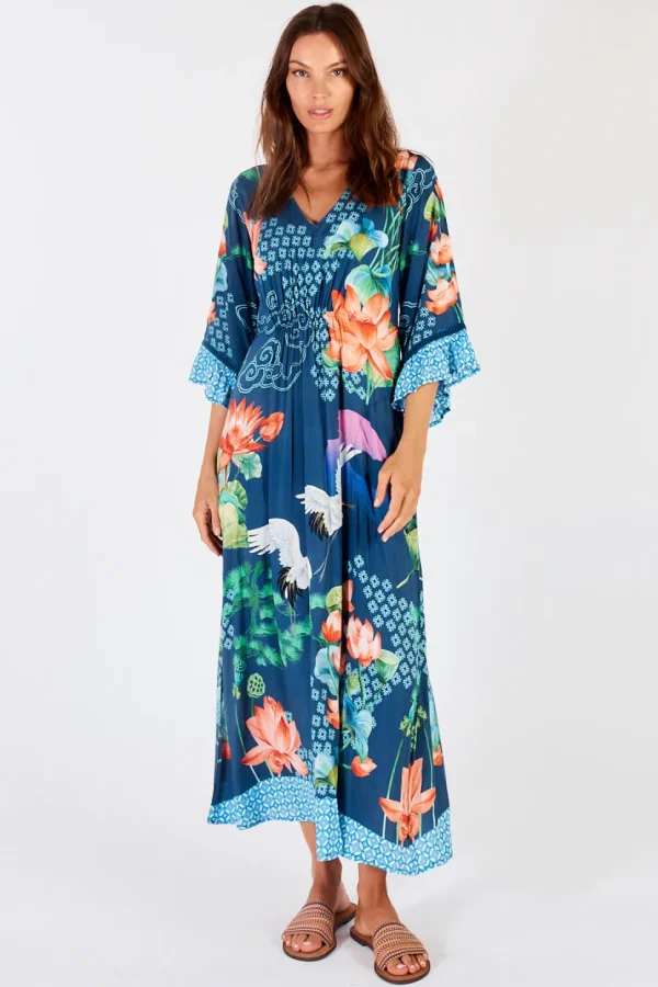 Lula Soul - Yoshiko Midi Dress - Navy