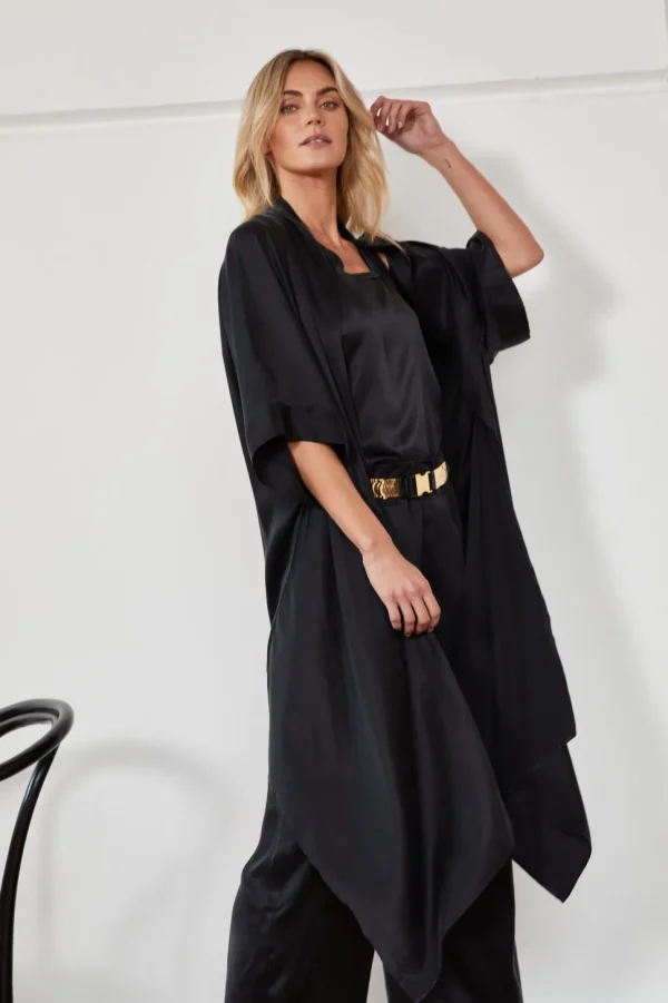 MA Dainty - GINORI - Kimono - BLACK DTY01560 FINAL SALE
