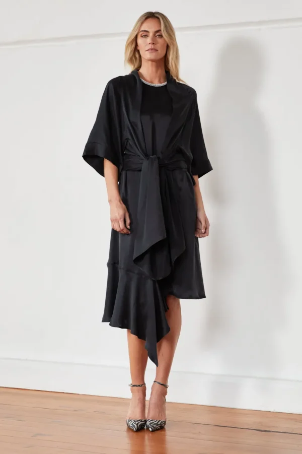 MA Dainty - GINORI - Kimono - BLACK DTY01560 FINAL SALE