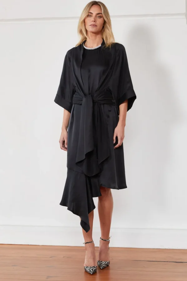 MA Dainty - GINORI - Kimono - BLACK DTY01560 FINAL SALE