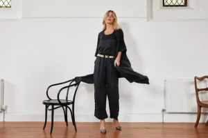 MA Dainty - GINORI - Kimono - BLACK DTY01560 FINAL SALE