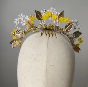 Melanie Ferrero - White Yellow Gold Tiara