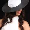 Morgan & Taylor - Black/White Domino Boater HM1008