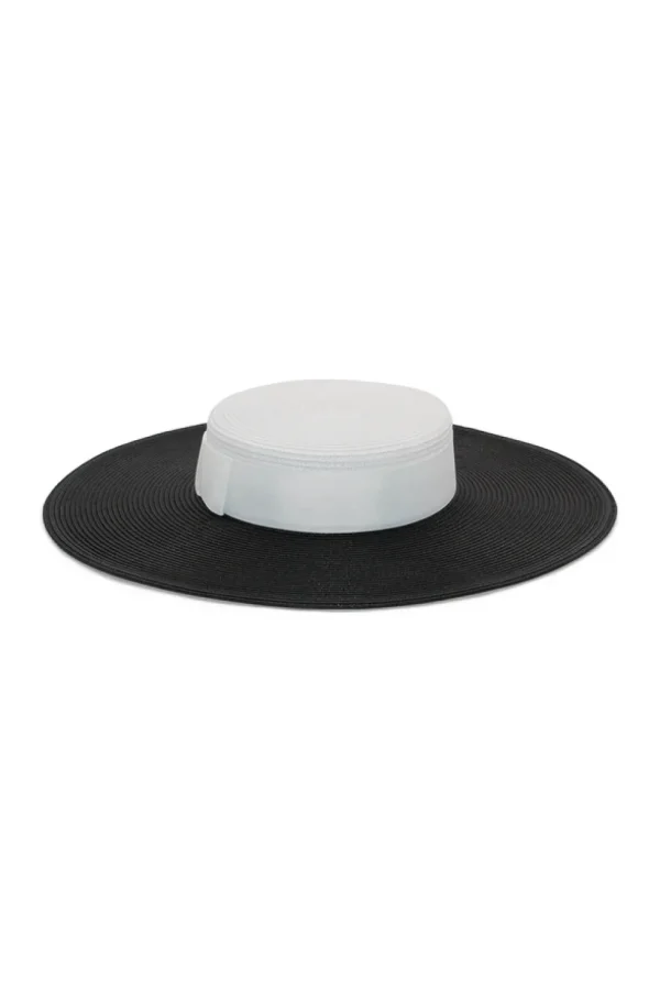 Morgan & Taylor - Black/White Domino Boater HM1008