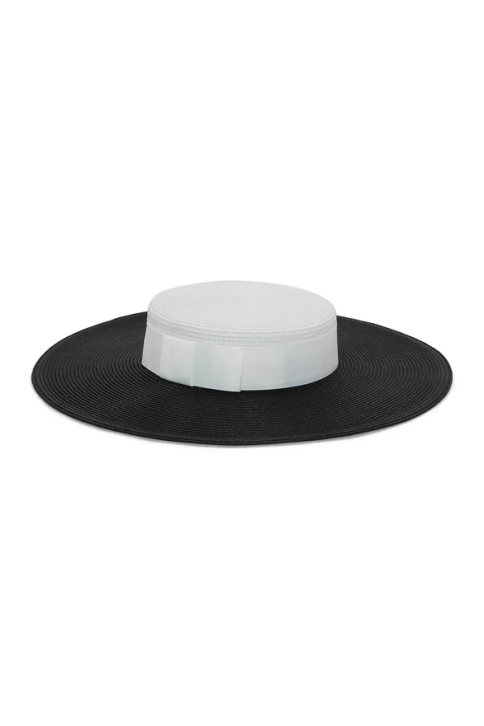 morgan__taylor__blackwhit_3.webp Morgan & Taylor - Black/White Domino Boater HM1008