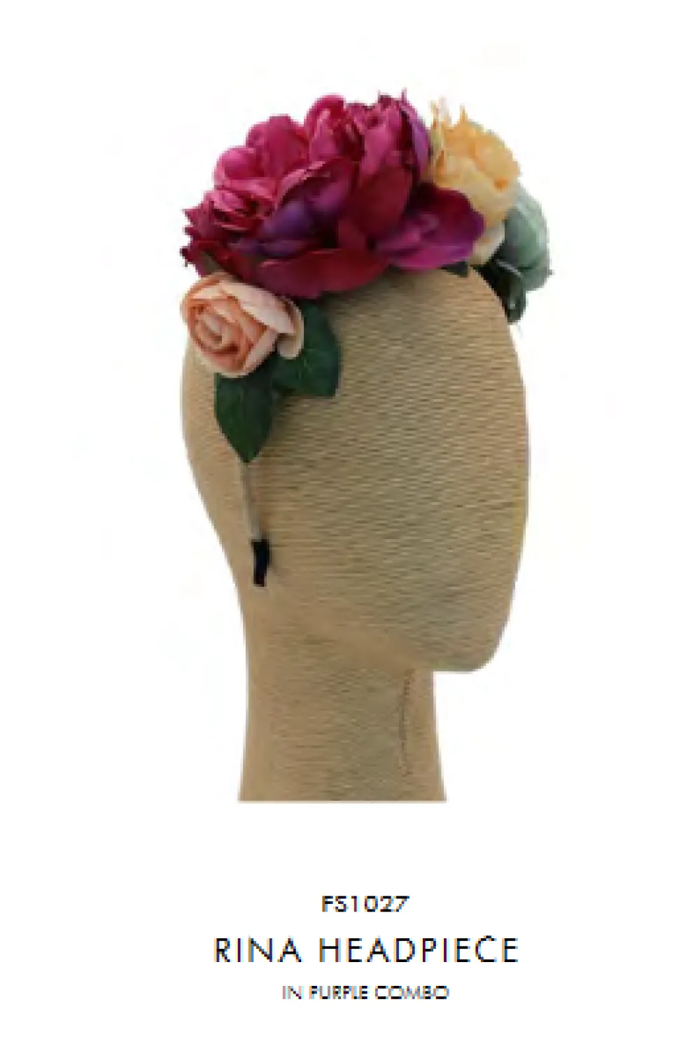 morgan__taylor__floral_pu_2.webp Morgan & Taylor - Floral Purple Combo Rina Headband FS1027