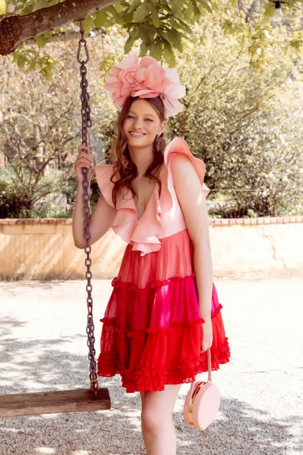 Morgan & Taylor - Pale Coral Cindy Fascinator FS400