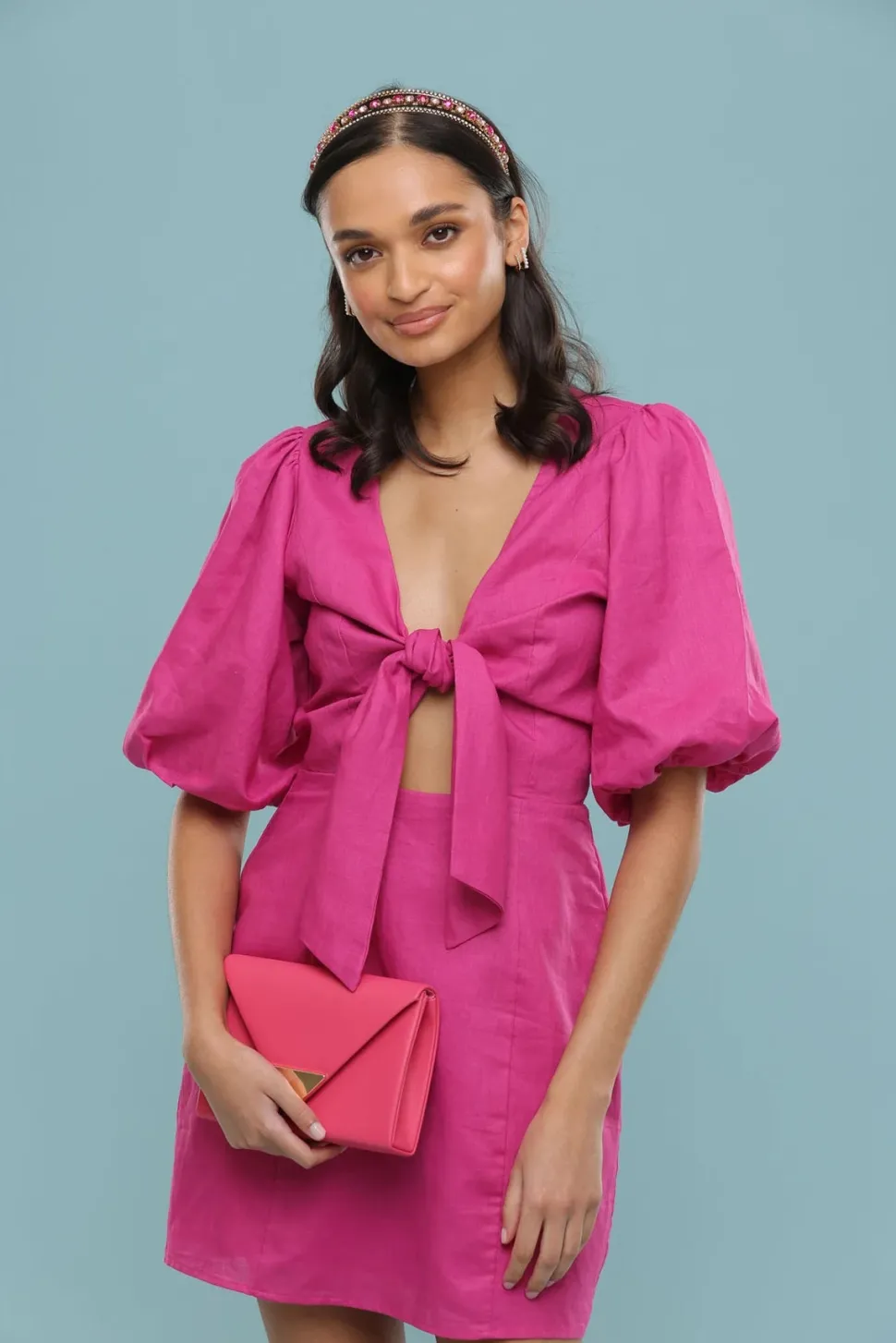 morgan__taylor__pink_amal_1.webp Morgan & Taylor - Pink Amalia Headband FS1130