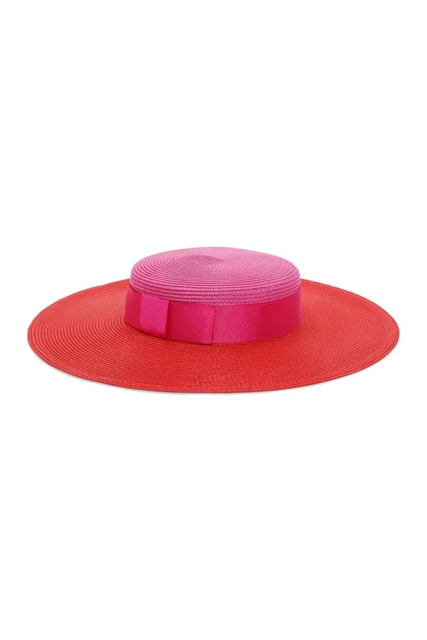 Morgan & Taylor - Red/Pink Domino Boater HM1008