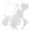 Morgan & Taylor - White Jada Fascinator