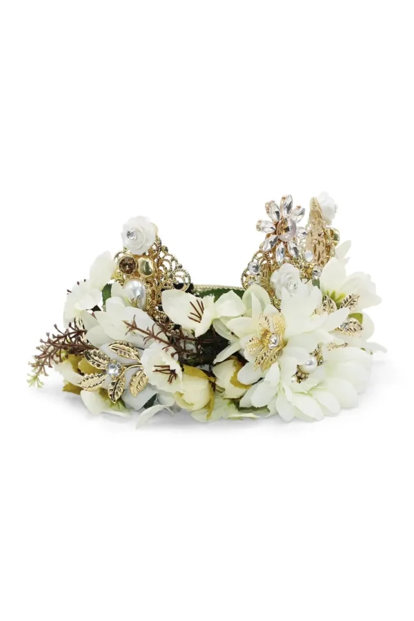 Morgan & Taylor - White Violet Headpiece