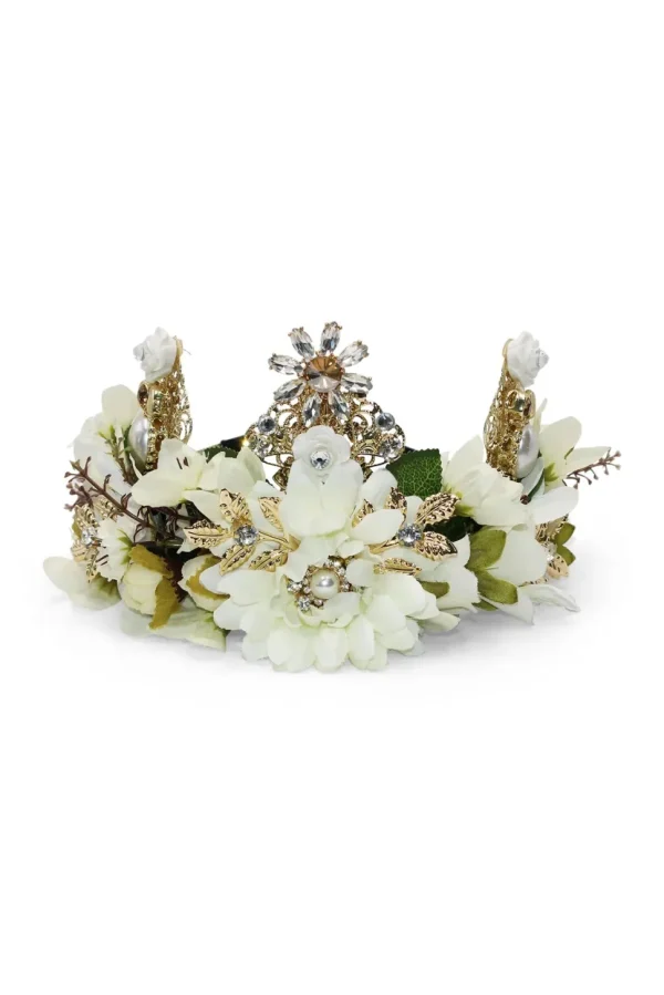 Morgan & Taylor - White Violet Headpiece