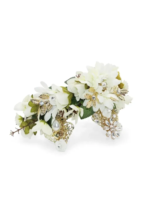 Morgan & Taylor - White Violet Headpiece