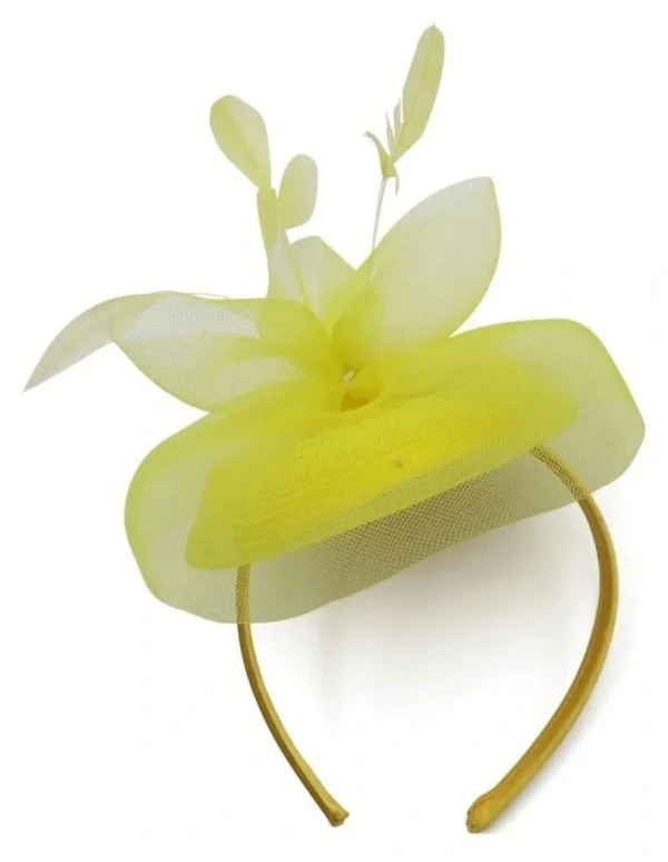 Morgan & Taylor - Yellow Elisa Fascinator FS417