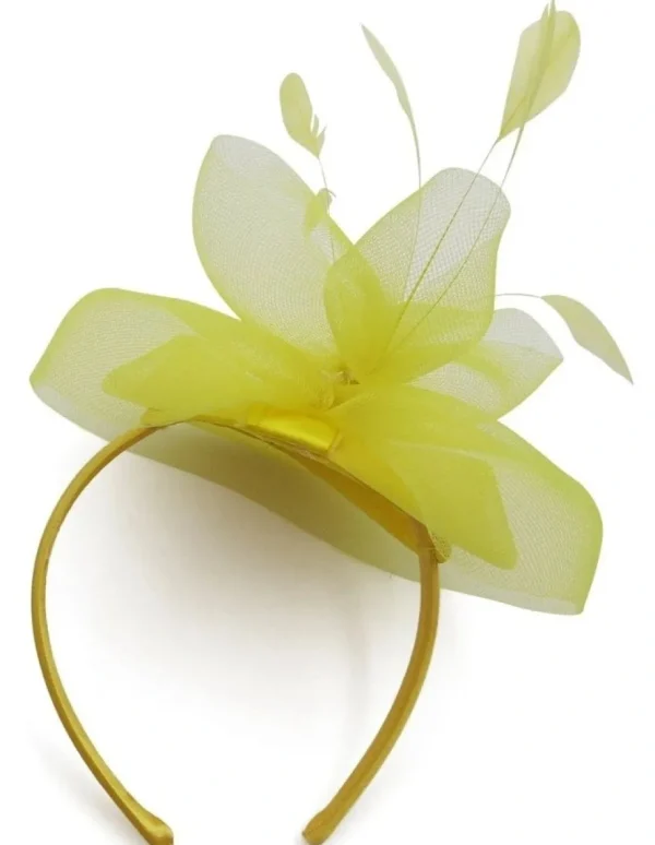 Morgan & Taylor - Yellow Elisa Fascinator FS417