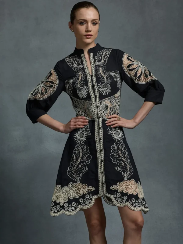 Moss & Spy - Alma Short Dress - Black