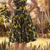 Moss & Spy - Catalina Sleeveless Dress - Navy Citrus FINAL SALE