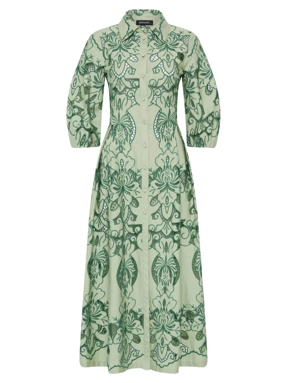 moss__spy__gemma_shirt_dr_4.webp Moss & Spy - Gemma Shirt Dress - Leaf Green