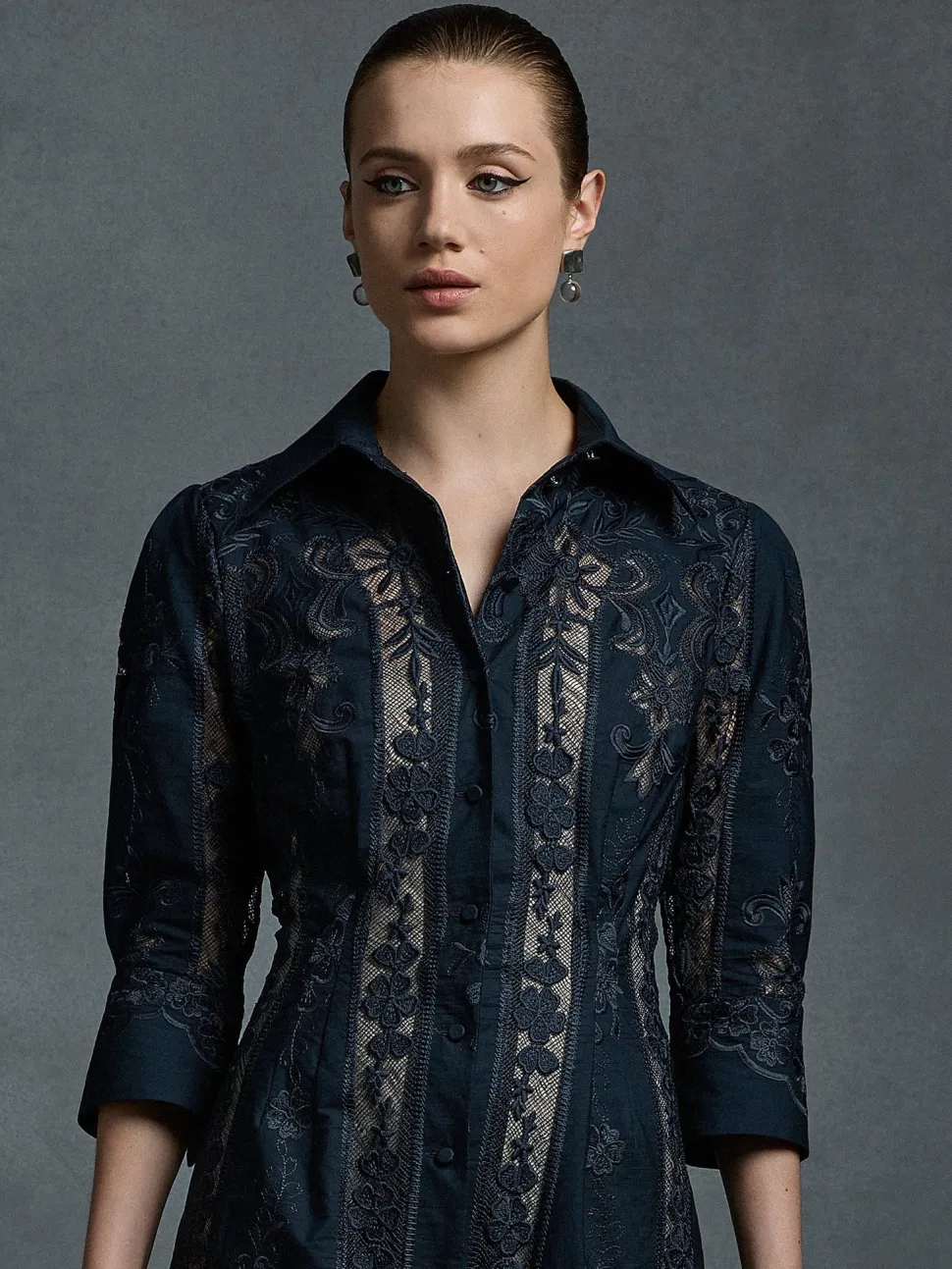 moss__spy__kristen_shirt__4.webp Moss & Spy - Kristen Shirt Dress - Midnight