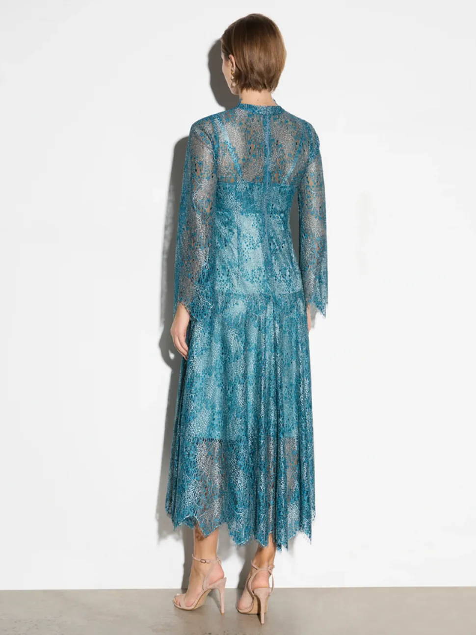 moss__spy__sapphire_dress_3.webp Moss & Spy - Sapphire Dress - Deep Aqua Gold FINAL SALE
