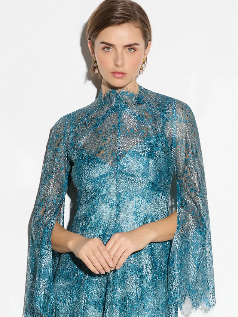 moss__spy__sapphire_dress_4.webp Moss & Spy - Sapphire Dress - Deep Aqua Gold FINAL SALE